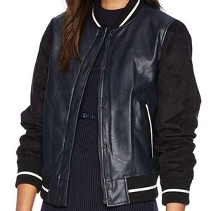 Levi's Women's Mixed Media Varisty Bomber Jacket